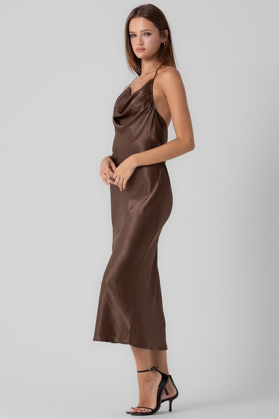Satin Halter Maxi