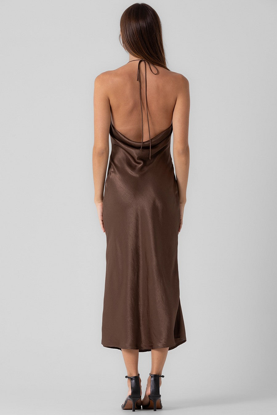 Satin Halter Maxi