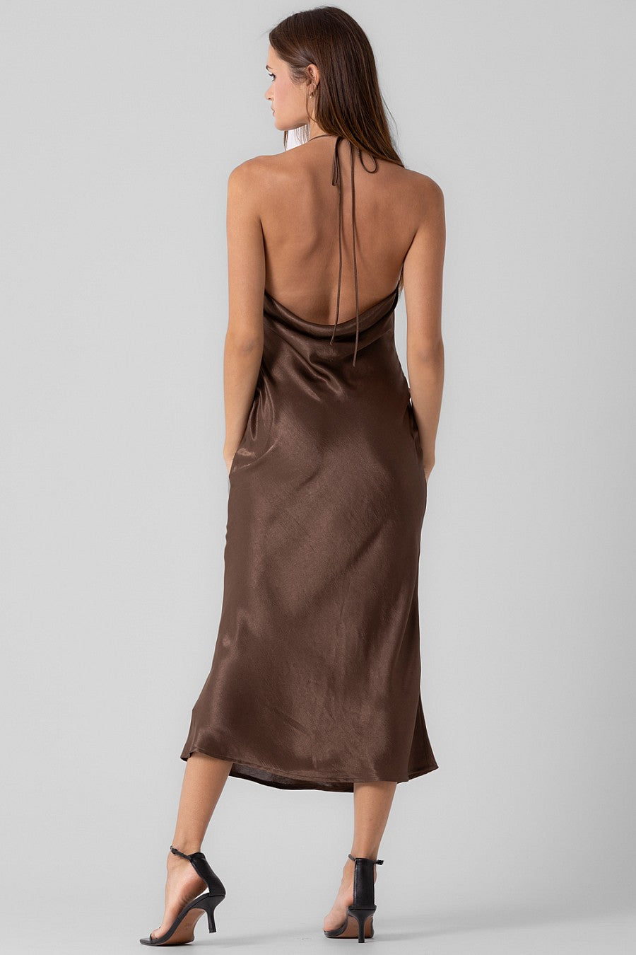 Satin Halter Maxi