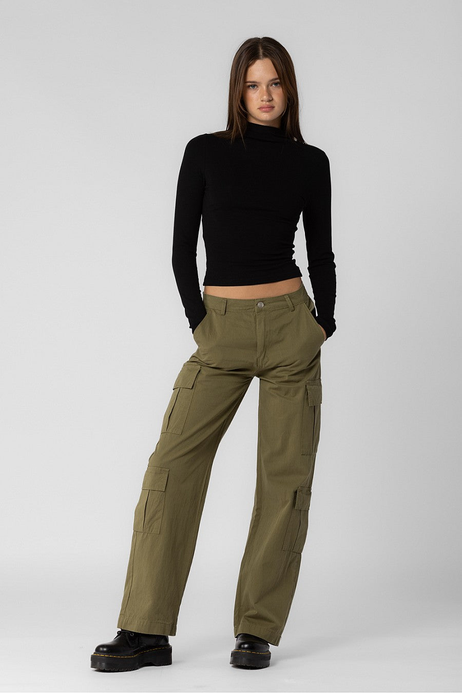 Back Cut Out Turtleneck